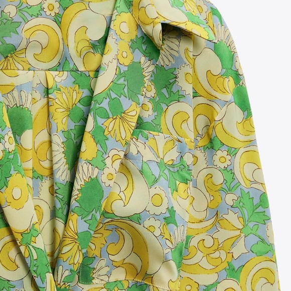 Zara printed dress floral yellow - Picture 13 of 15